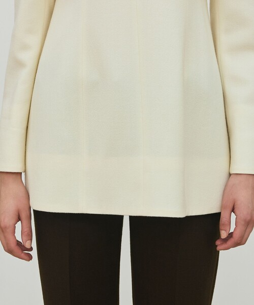 DES PRES（デ・プレ）の「ウールジョーゼット プルオーバーブラウス（シャツ/ブラウス・レディース・グレー/ブラック/ホワイト・FREE）」の10枚目の写真