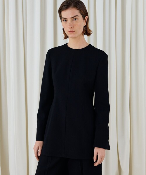 DES PRES（デ・プレ）の「ウールジョーゼット プルオーバーブラウス（シャツ/ブラウス・レディース・グレー/ブラック/ホワイト・FREE）」の13枚目の写真