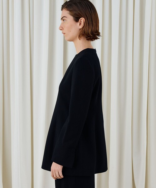 DES PRES（デ・プレ）の「ウールジョーゼット プルオーバーブラウス（シャツ/ブラウス・レディース・グレー/ブラック/ホワイト・FREE）」の14枚目の写真