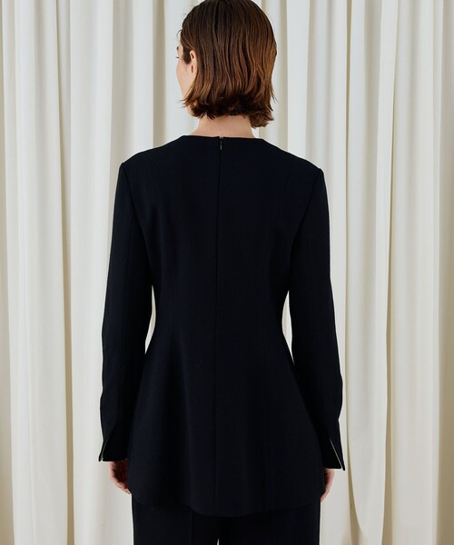 DES PRES（デ・プレ）の「ウールジョーゼット プルオーバーブラウス（シャツ/ブラウス・レディース・グレー/ブラック/ホワイト・FREE）」の15枚目の写真