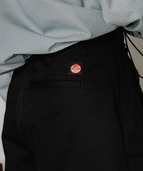 FREAK'S STORE(フリークスストア)の「RED KAP × FREAK'S STORE/レッドキャップ 別注 紐付きタックハーフパンツ(その他パンツ・レディース・ブラック/ベージュ/サックスブルー/チャコール・SMALL/MEDIUM)」の11枚目の写真