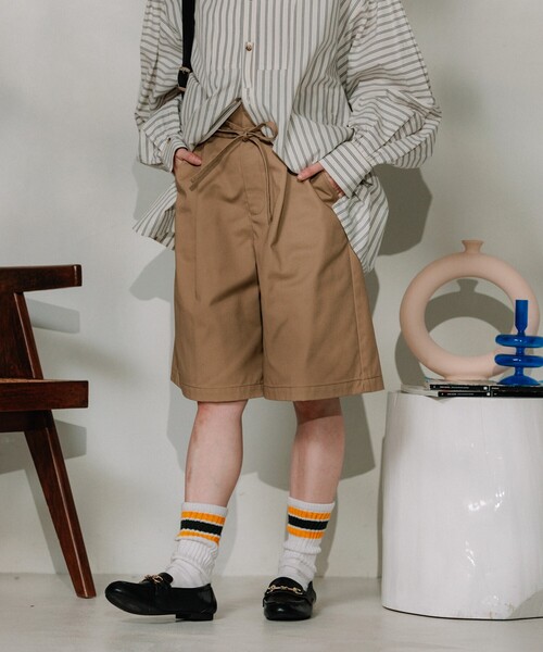 専門ショップ FREAK'S × KAP RED STORE/レッドキャップ 紐付きタック 別注 パンツ