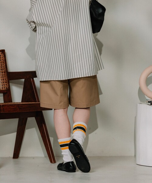 FREAK'S STORE(フリークスストア)の「RED KAP × FREAK'S STORE/レッドキャップ 別注 紐付きタックハーフパンツ(その他パンツ・レディース・ブラック/ベージュ/サックスブルー/チャコール・SMALL/MEDIUM)」の19枚目の写真