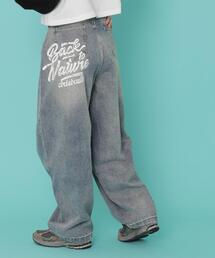 WOND | WEGO/【25年春夏新作】バックポケットロゴバギーデニム(デニムパンツ)