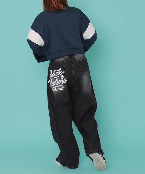 WOND(ウォンド)の「WOND/バックポケットロゴバギーデニム(デニムパンツ・レディース・ブラック/ライトインディゴブルー/インディゴブルー・SMALL/MEDIUM)」の12枚目の写真