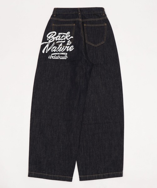WOND(ウォンド)の「WOND/バックポケットロゴバギーデニム(デニムパンツ・レディース・ブラック/ライトインディゴブルー/インディゴブルー・SMALL/MEDIUM)」の11枚目の写真