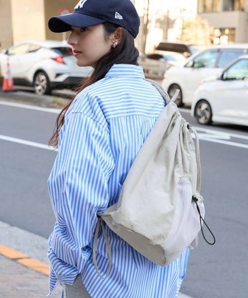 GERRY/ジェリー 別注 ロゴ刺繍ナイロンドローコードワンショルダー