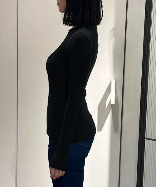 JENNE(ジェンヌ)の「日本製とろけるカットソー(Tシャツ/カットソー・レディース・ホワイト/ブラック/ブルー/ネイビー・SMALL/MEDIUM/LARGE/X-LARGE)」の15枚目の写真