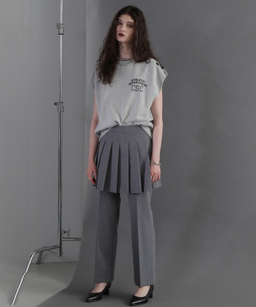 ROSE BUD(ローズバッド)の「(CREOLME)ボックスプリーツスカートパンツ(その他パンツ・レディース・グレー・S)」の5枚目の写真