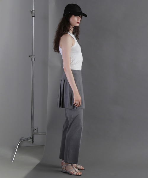 ROSE BUD(ローズバッド)の「(CREOLME)ボックスプリーツスカートパンツ(その他パンツ・レディース・グレー・S)」の14枚目の写真