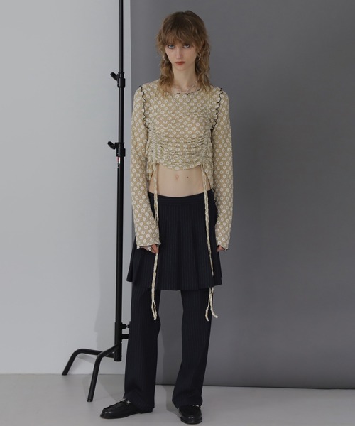 ROSE BUD(ローズバッド)の「(CREOLME)ボックスプリーツスカートパンツ(その他パンツ・レディース・グレー・S)」の20枚目の写真