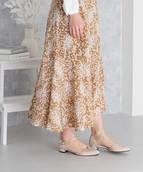 てん マテリアルコンビセパレートパンプス(125-51107)JELLY BEANS(ジェリー