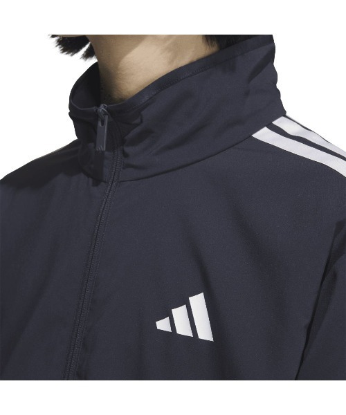 adidas(アディダス)の「アディダス adidas スリーストライプス レギュラーフィット ライトウーブントラックトップ(ジャージ・メンズ・ブルー系その他/ブラック×ホワイト/ホワイト×ブラック・LL/3L/S/M/L)」の15枚目の写真