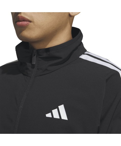 adidas(アディダス)の「アディダス adidas スリーストライプス レギュラーフィット ライトウーブントラックトップ(ジャージ・メンズ・ブルー系その他/ブラック×ホワイト/ホワイト×ブラック・LL/3L/S/M/L)」の10枚目の写真