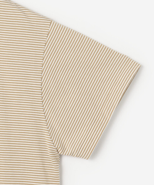 DANTON(ダントン)の「DANTON | クルーネック ショートTシャツ STRIPE WOMEN(Tシャツ/カットソー・レディース・ベージュ系その他/ブルー系その他6・S/M)」の7枚目の写真