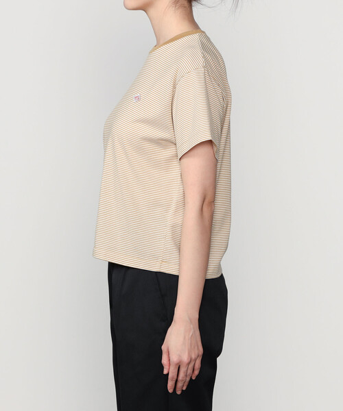 DANTON(ダントン)の「DANTON | クルーネック ショートTシャツ STRIPE WOMEN(Tシャツ/カットソー・レディース・ベージュ系その他/ブルー系その他6・S/M)」の9枚目の写真