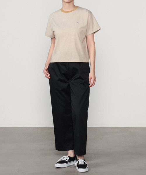 DANTON(ダントン)の「DANTON | クルーネック ショートTシャツ STRIPE WOMEN(Tシャツ/カットソー・レディース・ベージュ系その他/ブルー系その他6・S/M)」の16枚目の写真