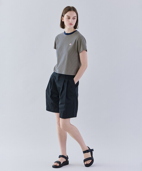 DANTON(ダントン)の「DANTON | クルーネック ショートTシャツ STRIPE WOMEN(Tシャツ/カットソー・レディース・ベージュ系その他/ブルー系その他6・S/M)」の11枚目の写真