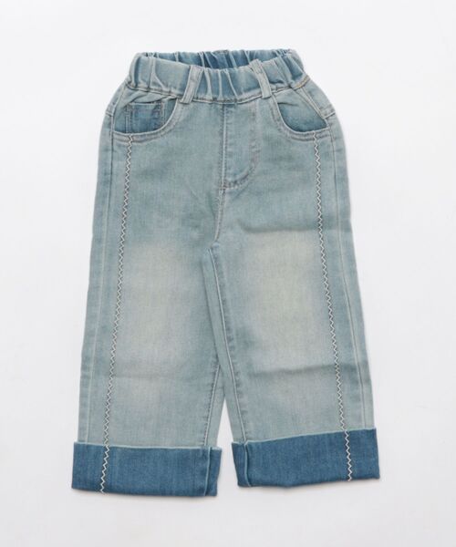 aimoha(アイモハ)の「【aimoha-KIDS-】折り返しデザインデニムパンツ(デニムパンツ・キッズ・ライトブルー/ネイビー・110/120/130/90/100)」の9枚目の写真