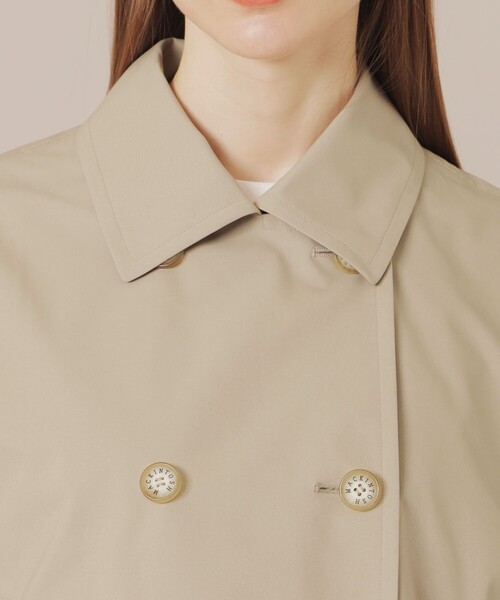 MACKINTOSH LONDON(マッキントッシュ ロンドン)の「【FYVIE/フィビー】バイカラータフタダブルブレストコート(トレンチコート・レディース・ベージュ/ネイビー・38)」の10枚目の写真