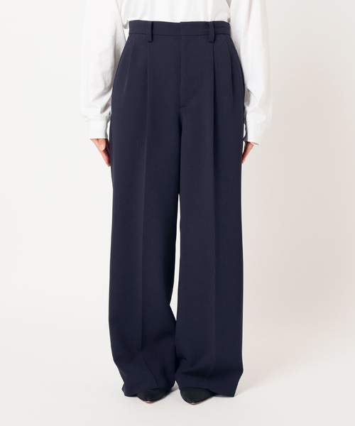 追加2》ダブルクロスツータックパンツ（スラックス）｜Spick & Span