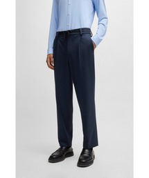 スリムフィットパンツ メランジ スーパーフレックスツイル