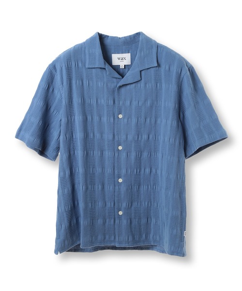 MEN'S BIGI(メンズビギ)の「【Wax London/ワックスロンドン】ジャガードシャツ(Tシャツ/カットソー・メンズ・ブルー/ホワイト/イエロー・02/03)」の2枚目の写真