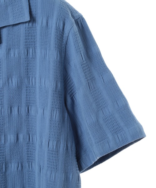 MEN'S BIGI(メンズビギ)の「【Wax London/ワックスロンドン】ジャガードシャツ(Tシャツ/カットソー・メンズ・ブルー/ホワイト/イエロー・02/03)」の21枚目の写真