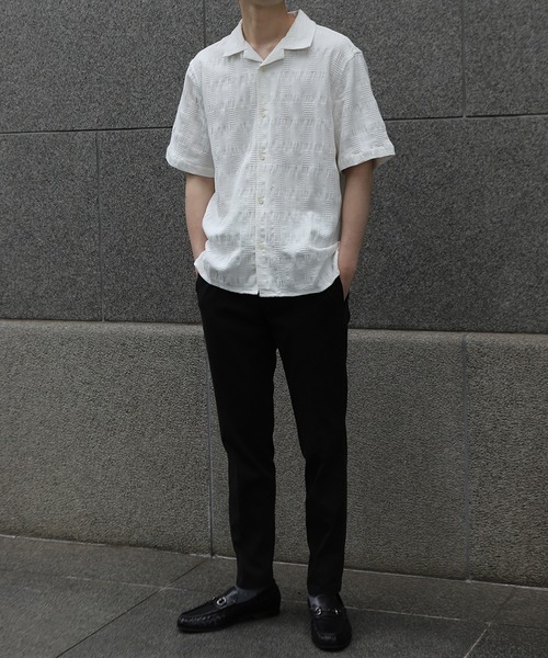 MEN'S BIGI(メンズビギ)の「【Wax London/ワックスロンドン】ジャガードシャツ(Tシャツ/カットソー・メンズ・ブルー/ホワイト/イエロー・02/03)」の16枚目の写真