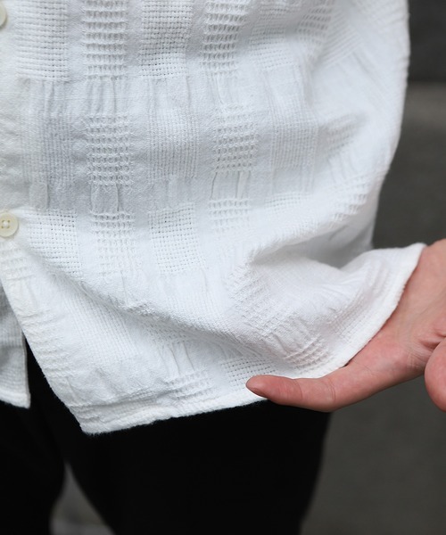 MEN'S BIGI(メンズビギ)の「【Wax London/ワックスロンドン】ジャガードシャツ(Tシャツ/カットソー・メンズ・ブルー/ホワイト/イエロー・02/03)」の19枚目の写真