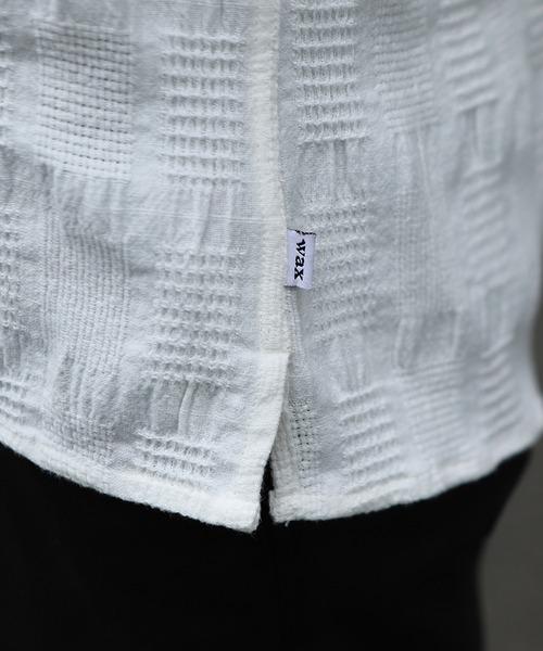 MEN'S BIGI(メンズビギ)の「【Wax London/ワックスロンドン】ジャガードシャツ(Tシャツ/カットソー・メンズ・ブルー/ホワイト/イエロー・02/03)」の18枚目の写真
