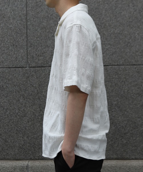 MEN'S BIGI(メンズビギ)の「【Wax London/ワックスロンドン】ジャガードシャツ(Tシャツ/カットソー・メンズ・ブルー/ホワイト/イエロー・02/03)」の14枚目の写真