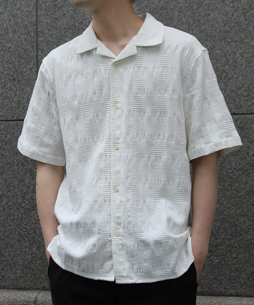 MEN'S BIGI(メンズビギ)の「【Wax London/ワックスロンドン】ジャガードシャツ(Tシャツ/カットソー・メンズ・ブルー/ホワイト/イエロー・02/03)」の13枚目の写真