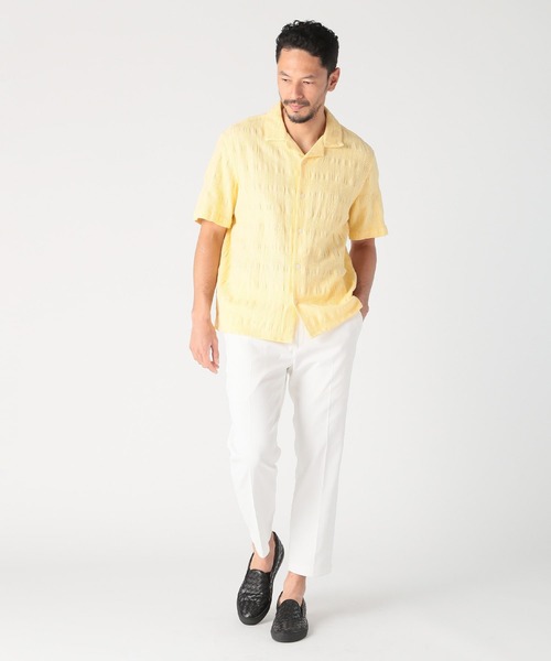 MEN'S BIGI(メンズビギ)の「【Wax London/ワックスロンドン】ジャガードシャツ(Tシャツ/カットソー・メンズ・ブルー/ホワイト/イエロー・02/03)」の12枚目の写真