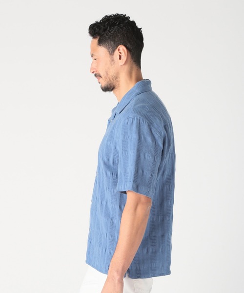 MEN'S BIGI(メンズビギ)の「【Wax London/ワックスロンドン】ジャガードシャツ(Tシャツ/カットソー・メンズ・ブルー/ホワイト/イエロー・02/03)」の5枚目の写真