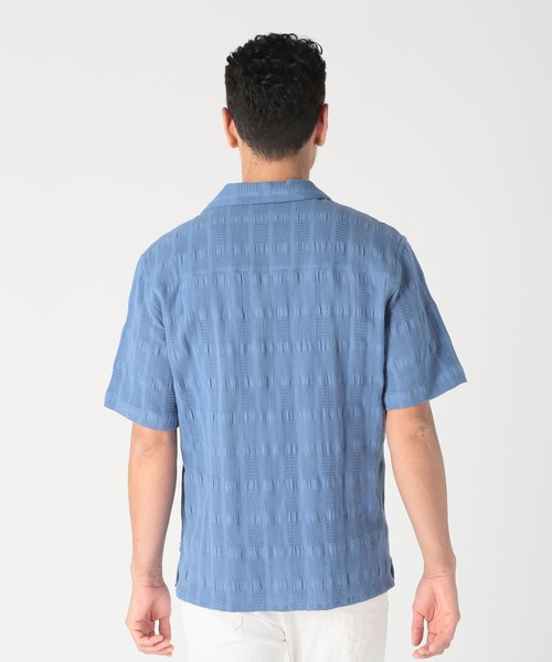 MEN'S BIGI(メンズビギ)の「【Wax London/ワックスロンドン】ジャガードシャツ(Tシャツ/カットソー・メンズ・ブルー/ホワイト/イエロー・02/03)」の6枚目の写真
