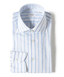 BRILLA per il gusto | 【別注】Borriello / コットンリネン ストライプ ワイドカラーシャツ(シャツ/ブラウス)