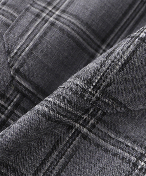 Mountain Researchグレー チェック柄 コーチシャツ セール】MOUNTAIN RESEARCH / マウンテンリサーチ Merino Coach Shirt