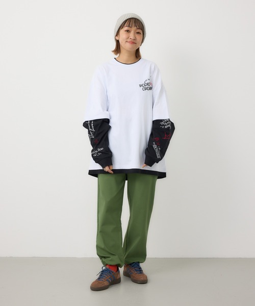 フェイクレイヤードロングスリーブTシャツ（Tシャツ/カットソー