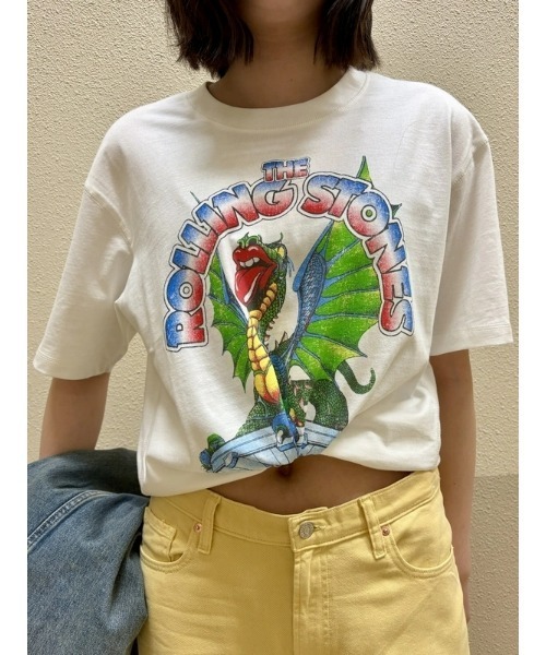 GAP（ギャップ）の「◆ヘビーウェイト クロップド ザ・ローリング・ストーンズ The Rolling Stones グラフィックTシャツ（Tシャツ/カットソー・メンズ・オフホワイト・L/XL/M/S/XS）」の19枚目の写真
