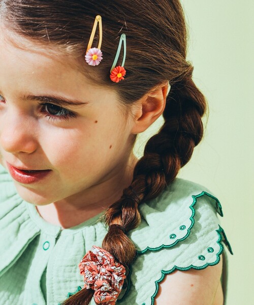 フラワーピン♡オーダー lusikka /ベビー フラワー ピン セット 2025（ヘアピン）｜こども