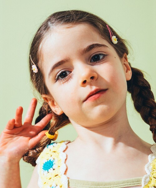 lusikka /ベビー フラワー ピン セット 2025（ヘアピン）｜こども