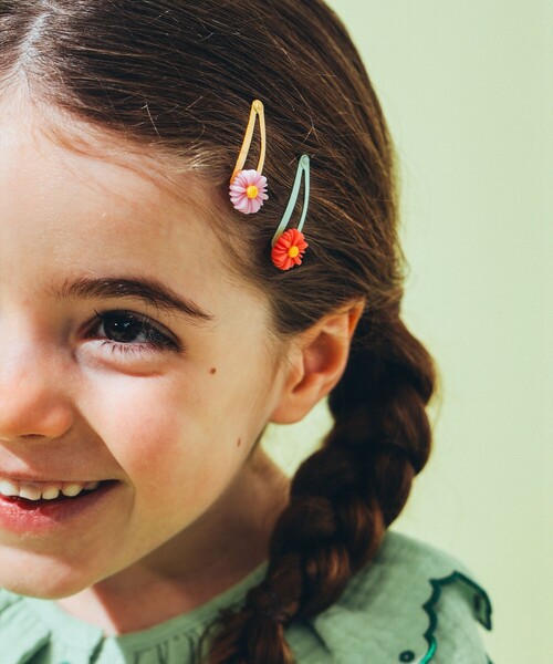 lusikka /ベビー フラワー ピン セット 2025（ヘアピン）｜こども