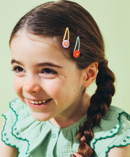 フラワーピン♡オーダー 🌃紫色(ししょく)の夜空ヘアクリップ✨️ 星Ver．と月Ver