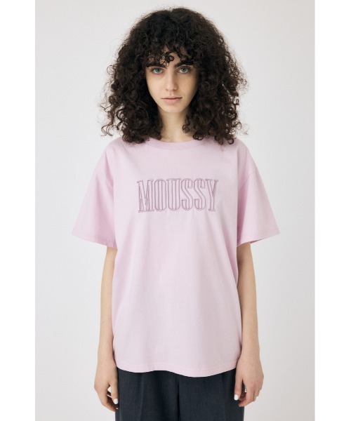 MOUSSY(マウジー)の「【ZOZO・一部店舗限定】MOUSSY EMBROIDERY Tシャツ(Tシャツ/カットソー・レディース・ブラック/ブルー/ホワイト/ピンク・FREE)」の12枚目の写真