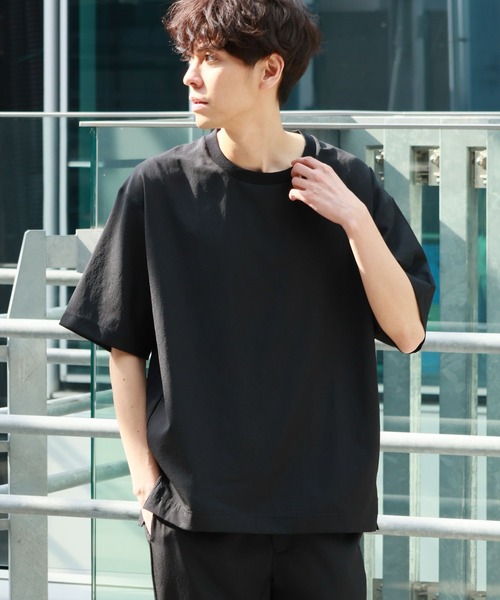 LAKOLE（ラコレ）の「【セットアップ可】DRYワッシャーワキポケプルオーバー / 289688（Tシャツ/カットソー・メンズ・ネイビー/ライトグレー/ブラック/ブラウン系その他・SMALL/MEDIUM/LARGE/X-LARGE）」の2枚目の写真