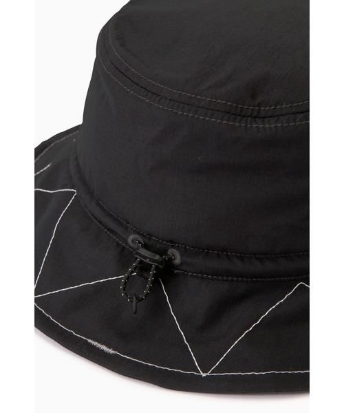 and wander（アンドワンダー）の「ZIGZAG STITCH HAT｜ジグザグステッチハット（ハット・メンズ・ブラック/カーキ/レッド・FREE）」の13枚目の写真