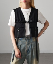 MAGASIN DE MODE Onjna（マガジンデモードオンジェナ ）の「【MAGASIN DE MODE Onjna】タクティカルショートベスト trc（ベスト）」