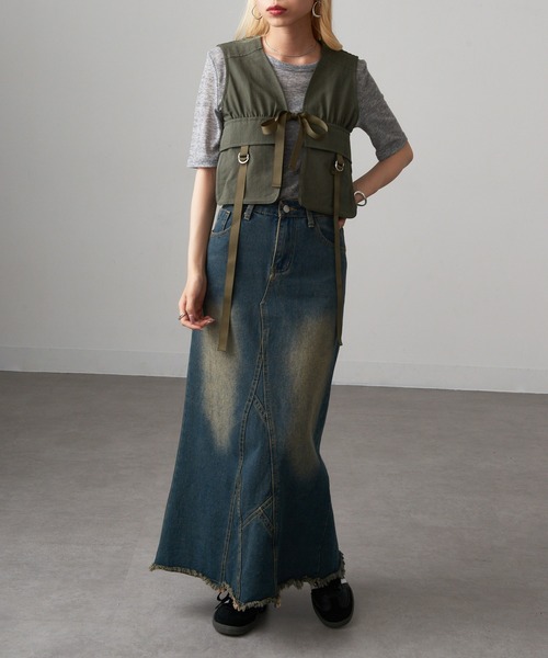 MAGASIN DE MODE Onjna(マガジンデモードオンジェナ )の「【MAGASIN DE MODE Onjna】タクティカルショートベスト trc(ベスト・レディース・グレー/カーキ/ブラック・FREE)」の20枚目の写真