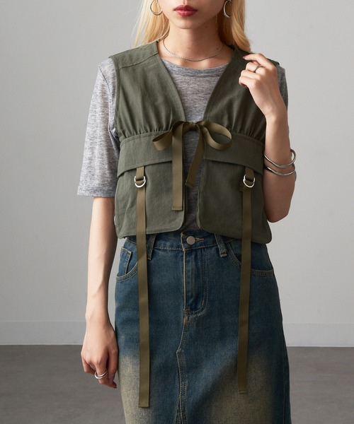 セール】【MAGASIN DE MODE Onjna】タクティカルショートベスト